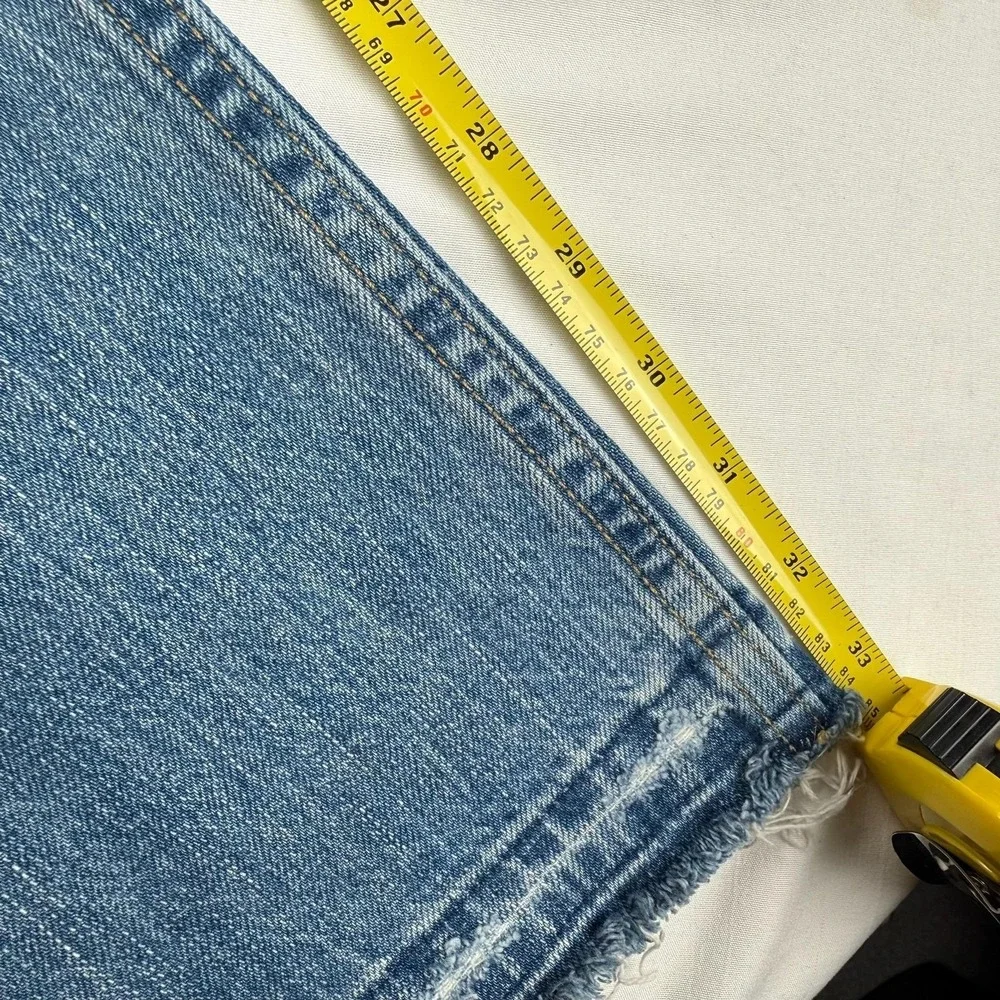 Polo Ralph Lauren Jeans Mens 38x34 Blue Light Wash Regular Bootcut Distressed